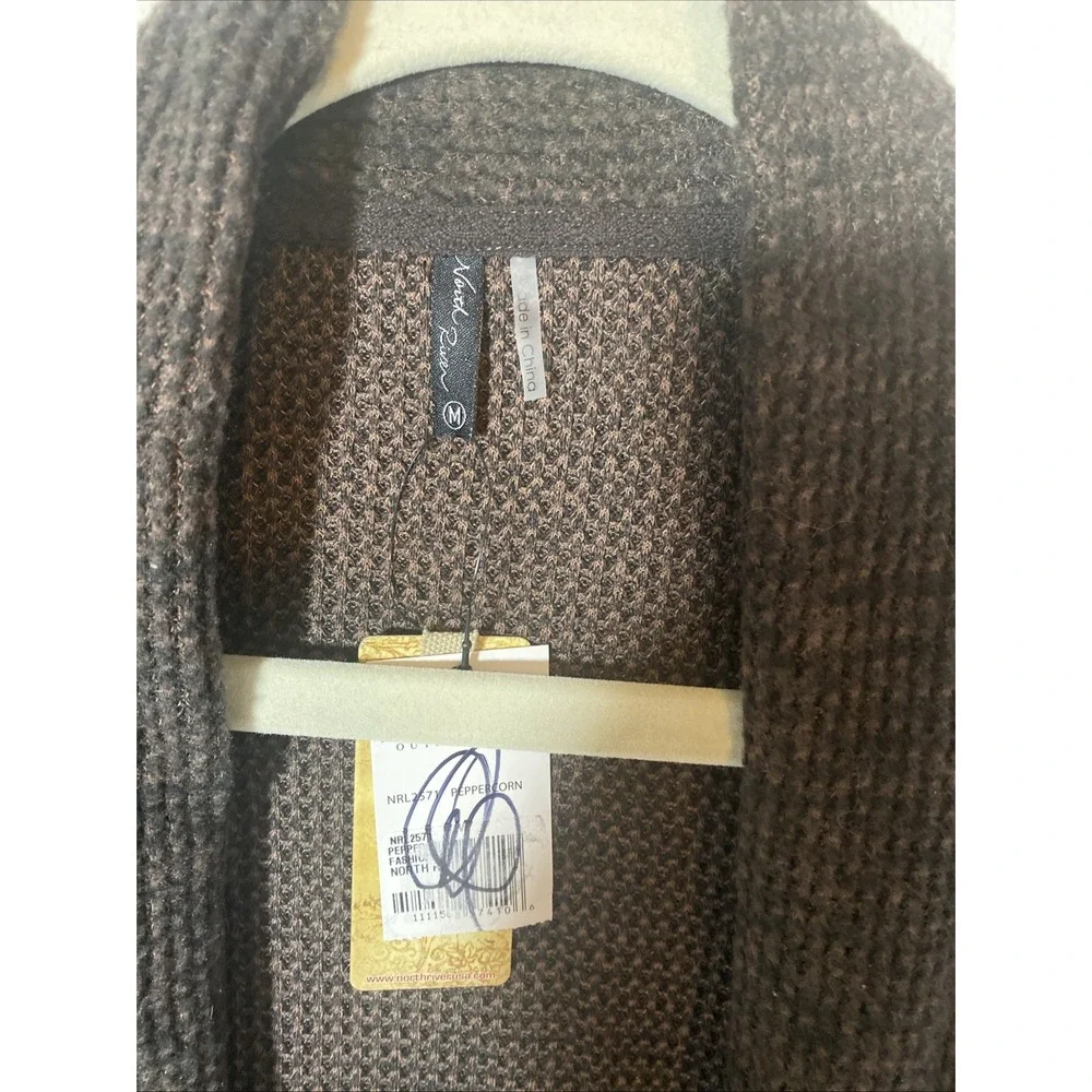 North River outfitters women's vest ‎ Size Medium Peppercorn Soft Open front H1